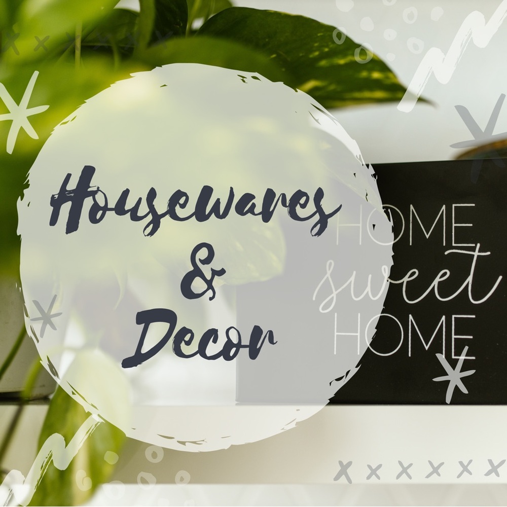 Make your house feel like home! Pillows, decor, glassware, and more!